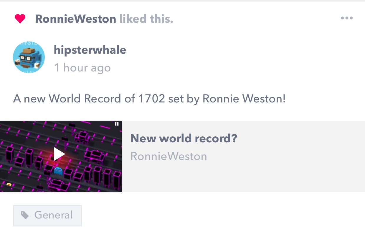 ronnie weston crossy road guinness world record highest score official twin galaxies